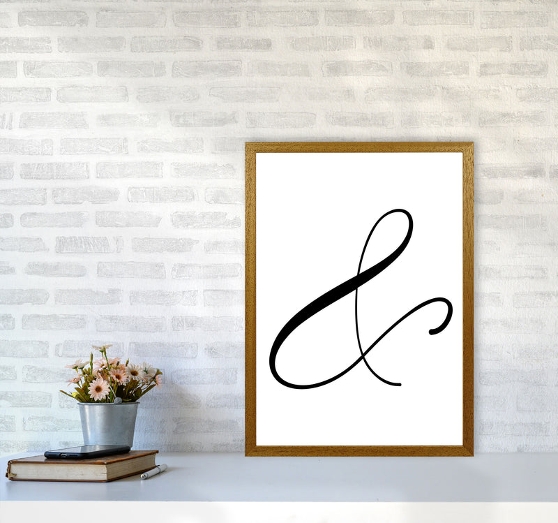 Ampersand Framed Typography Wall Art Print A2 Print Only