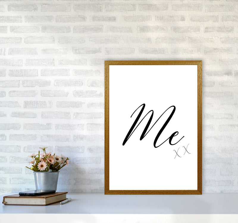 Me Framed Typography Wall Art Print A2 Print Only