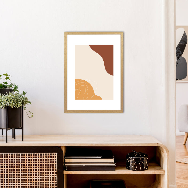 Mica Sand Abstract N27  Art Print by Pixy Paper A2 Print Only