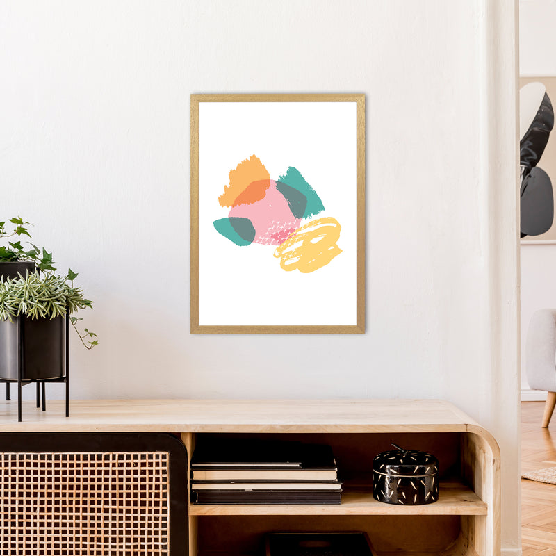 Mismatch Pink And Teal  Art Print by Pixy Paper A2 Print Only