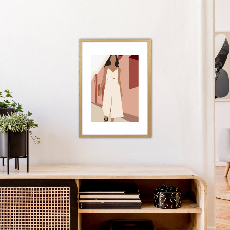 Mica Girl In Street N7  Art Print by Pixy Paper A2 Print Only