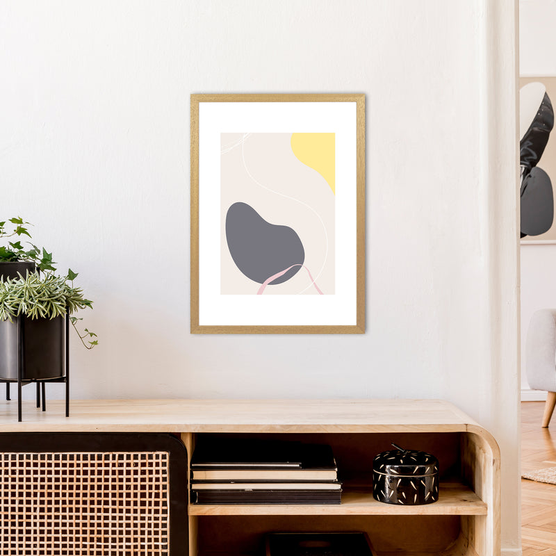 Mila Pink Abstract N19  Art Print by Pixy Paper A2 Print Only