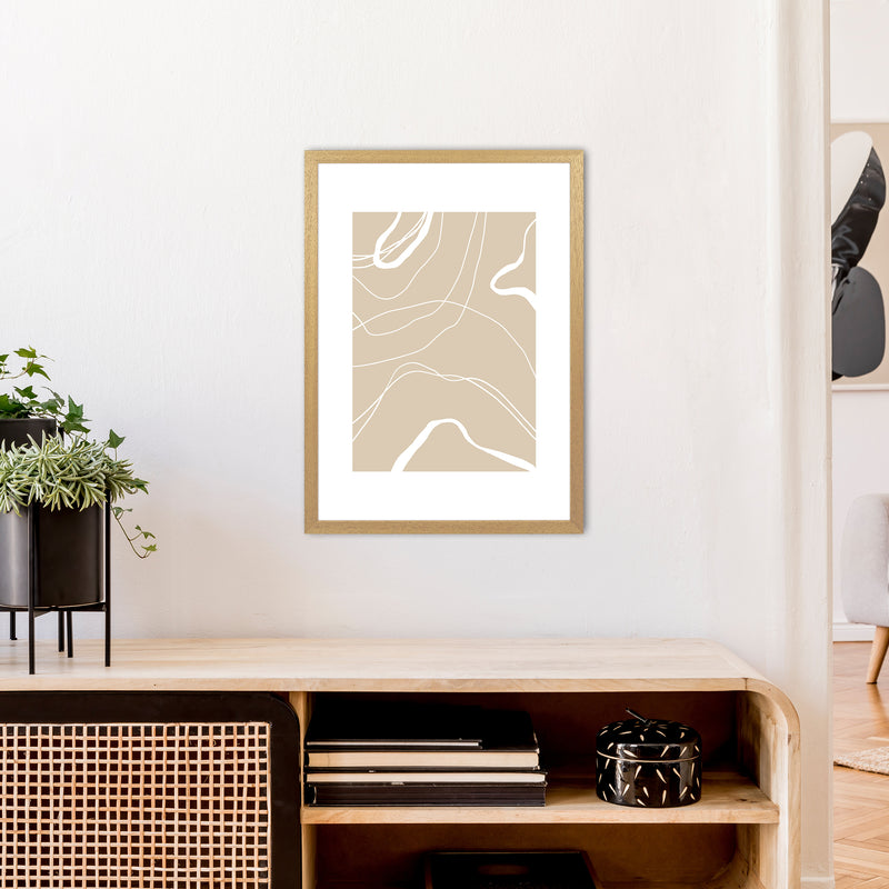 Mica Sand Swirls N24  Art Print by Pixy Paper A2 Print Only