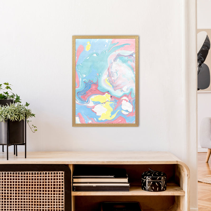 Liquid Mix Rainbow  Art Print by Pixy Paper A2 Print Only