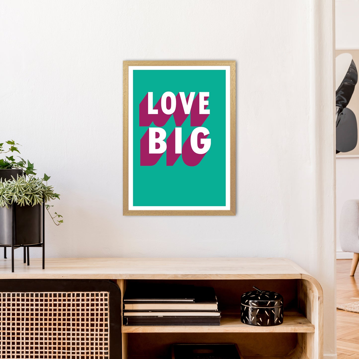 Love Big Shadow  Art Print by Pixy Paper A2 Print Only