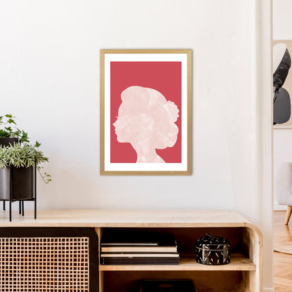 Marble Head Red  Art Print by Pixy Paper A2 Print Only