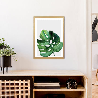 Leaf With Grey Back Exotic  Art Print by Pixy Paper A2 Print Only
