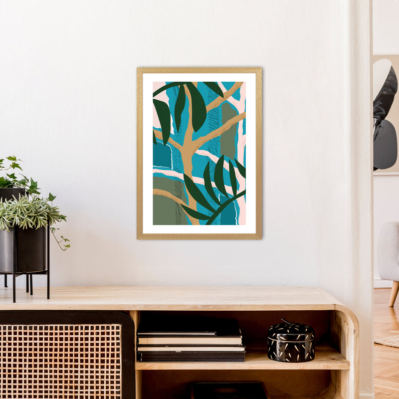 Jungle Tree Abstract  Art Print by Pixy Paper A2 Print Only