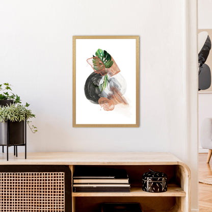 Round Exotic Abstract  Art Print by Pixy Paper A2 Print Only