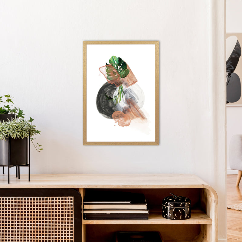 Round Exotic Abstract  Art Print by Pixy Paper A2 Print Only