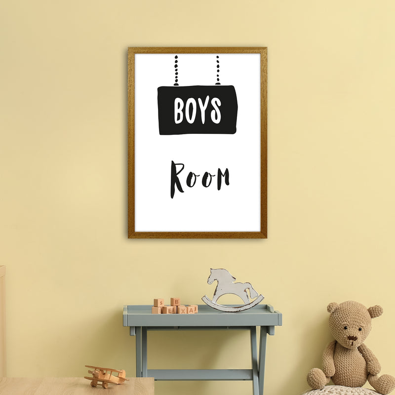 Boys Room Black  Art Print by Pixy Paper A2 Print Only