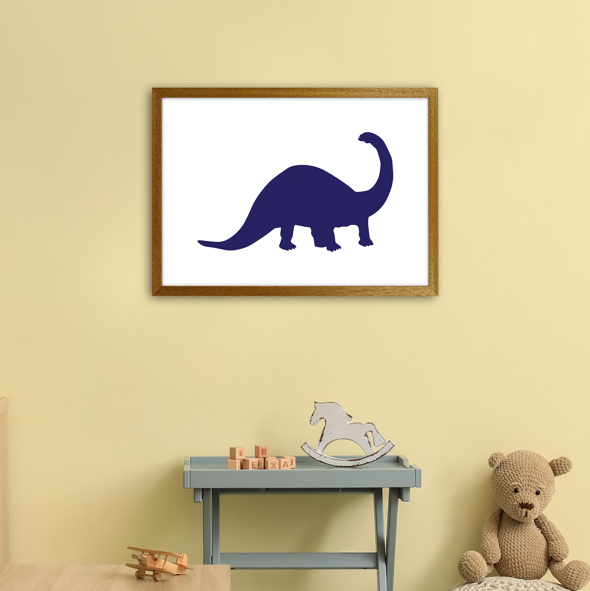 Sauro Navy  Art Print by Pixy Paper A2 Print Only