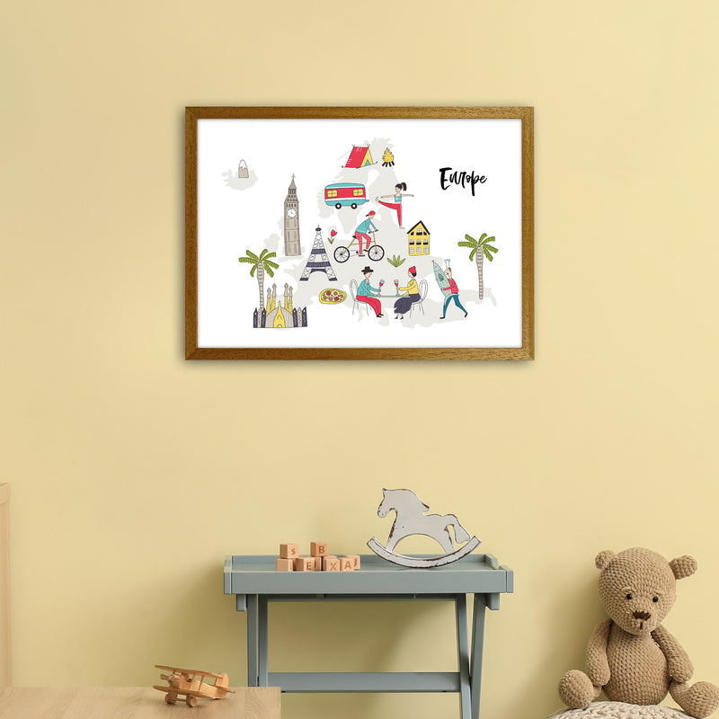Europe Map  Art Print by Pixy Paper A2 Print Only