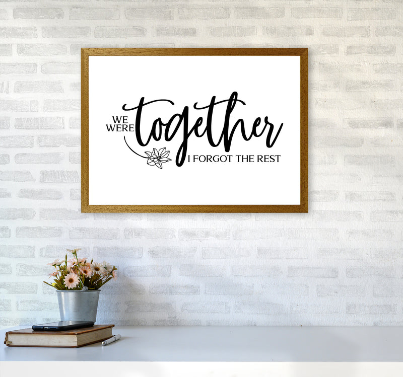 We Were Together Landscape  Art Print by Pixy Paper A2 Print Only