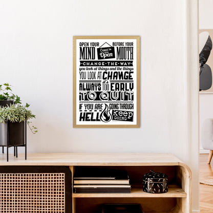 Open Your Mind Vintage  Art Print by Pixy Paper A2 Print Only