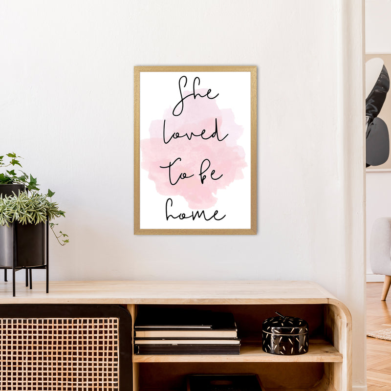 She Loved To Be Home  Art Print by Pixy Paper A2 Print Only