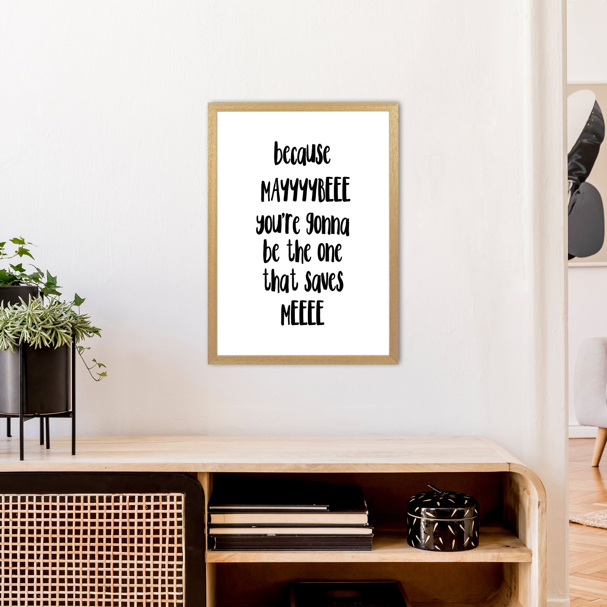 Because Maybe  Art Print by Pixy Paper A2 Print Only