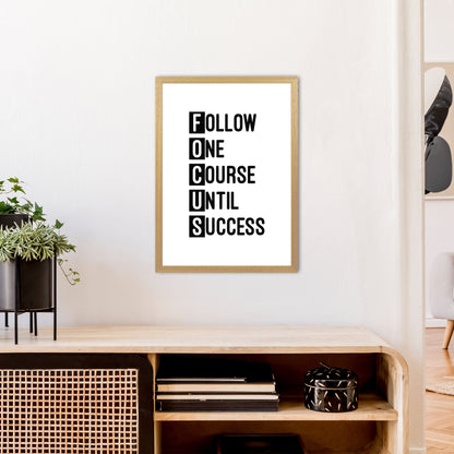 Focus Black  Art Print by Pixy Paper A2 Print Only