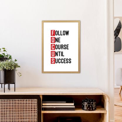 Focus Red  Art Print by Pixy Paper A2 Print Only