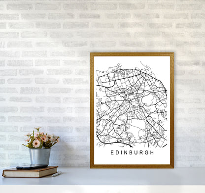 Edinburgh Map Art Print by Pixy Paper A2 Print Only