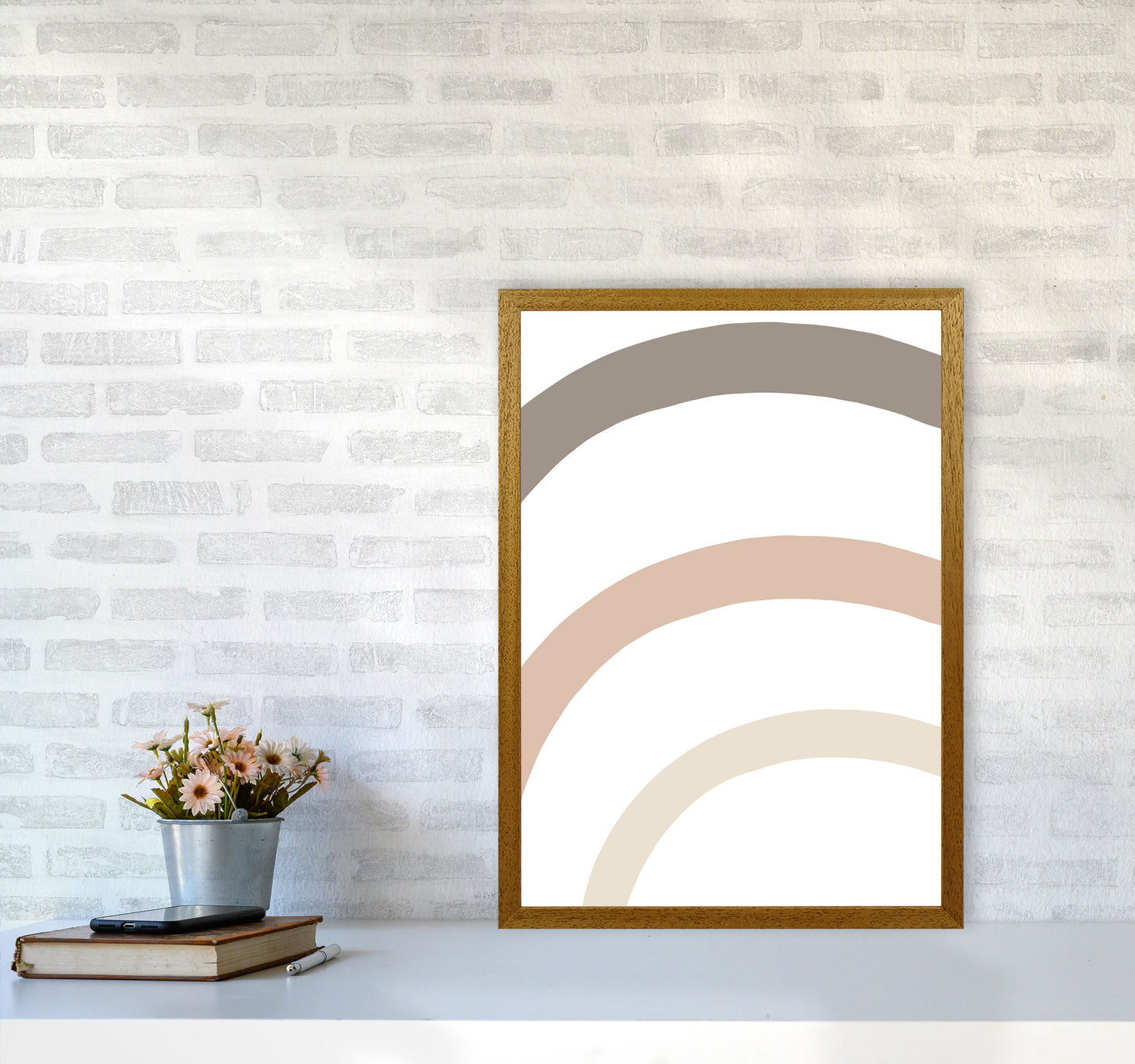 Inspired Rainbow Stripes Art Print by Pixy Paper A2 Print Only