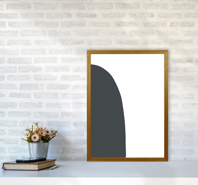 Inspired Off Black Half Stone Left Art Print by Pixy Paper A2 Print Only