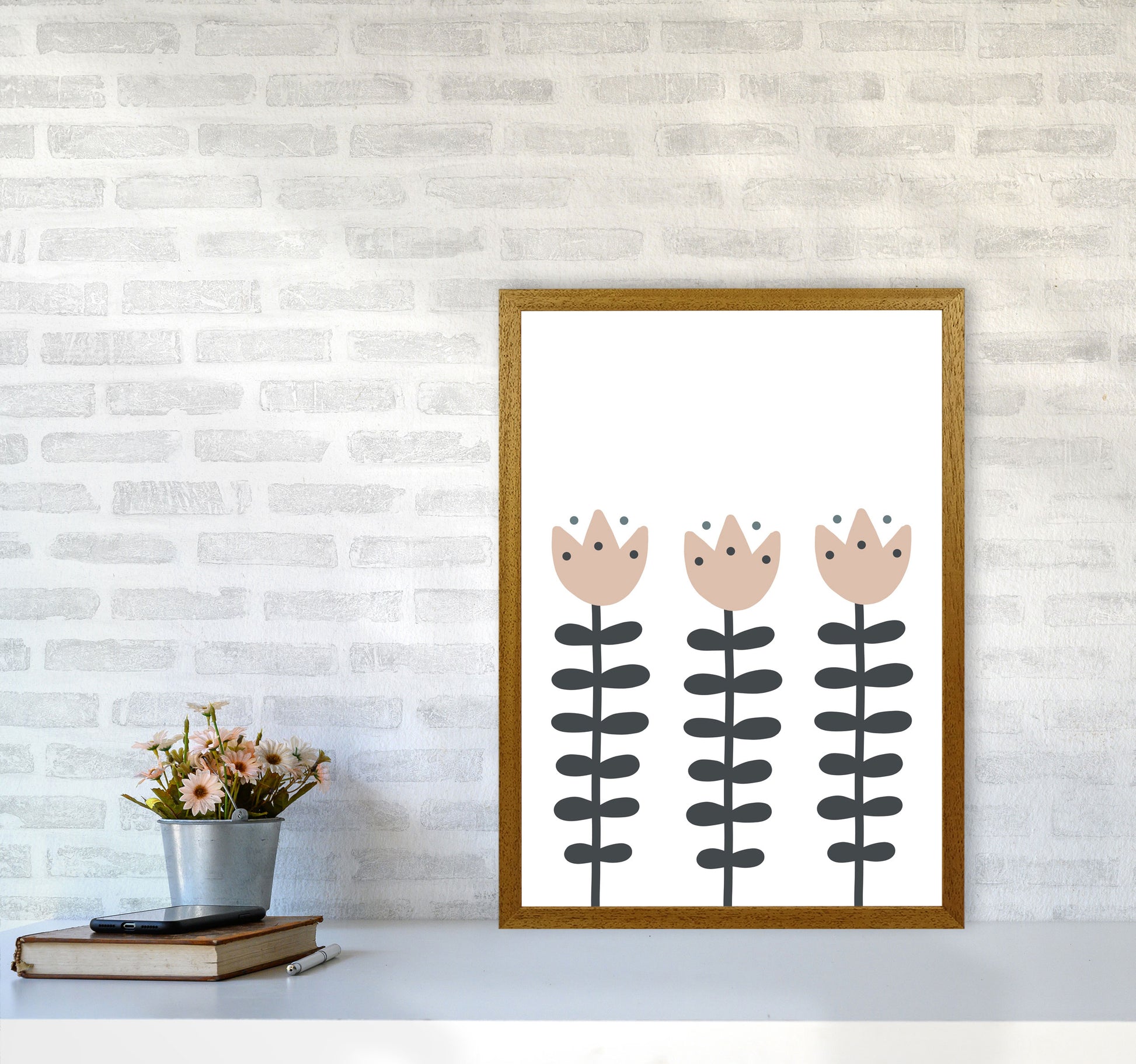 Inspired Flowers Art Print by Pixy Paper A2 Print Only