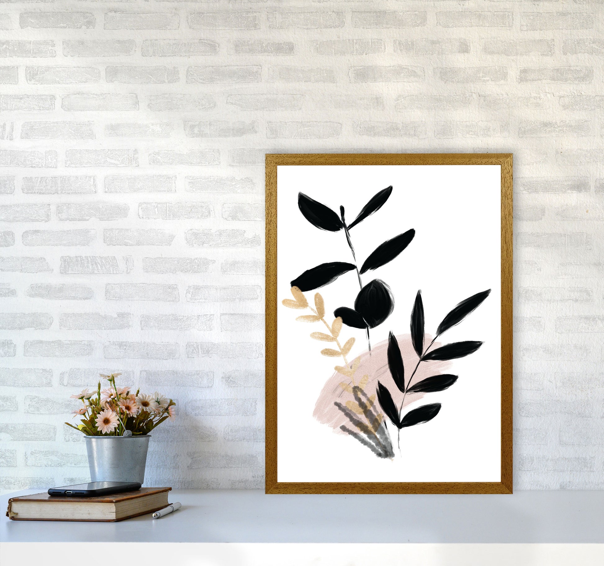 Delicate Floral 01 Art Print by Pixy Paper A2 Print Only