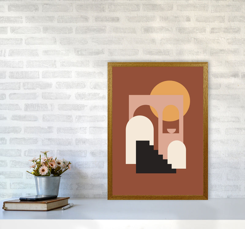 Autumn Sienna abstract Art Print by Pixy Paper A2 Print Only