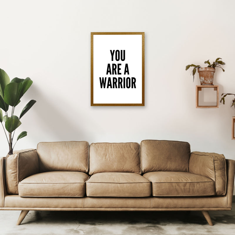 You Are A Warrior Art Print by Pixy Paper A2 Print Only