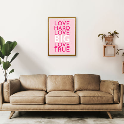 Love Hard Art Print by Pixy Paper A2 Print Only