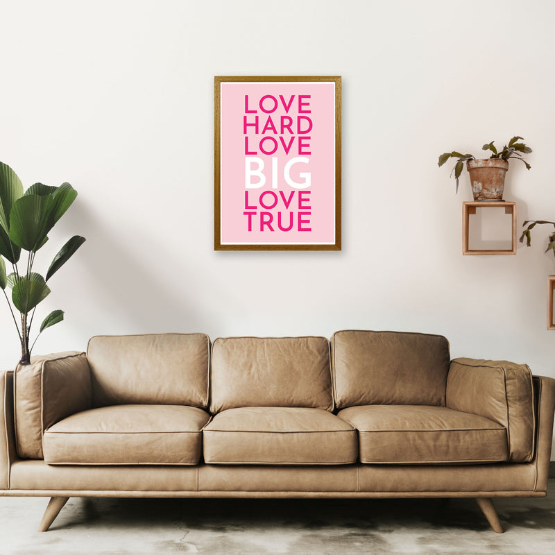 Love Hard Art Print by Pixy Paper A2 Print Only