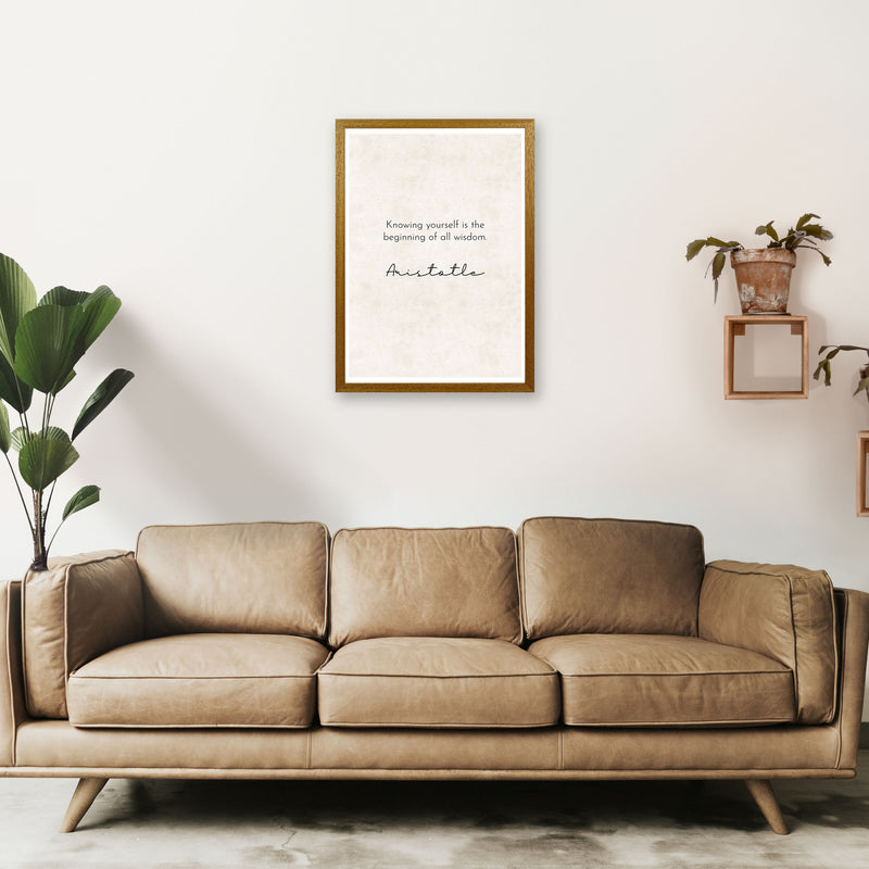 Knowing Yourself - Aristotle Art Print by Pixy Paper A2 Print Only