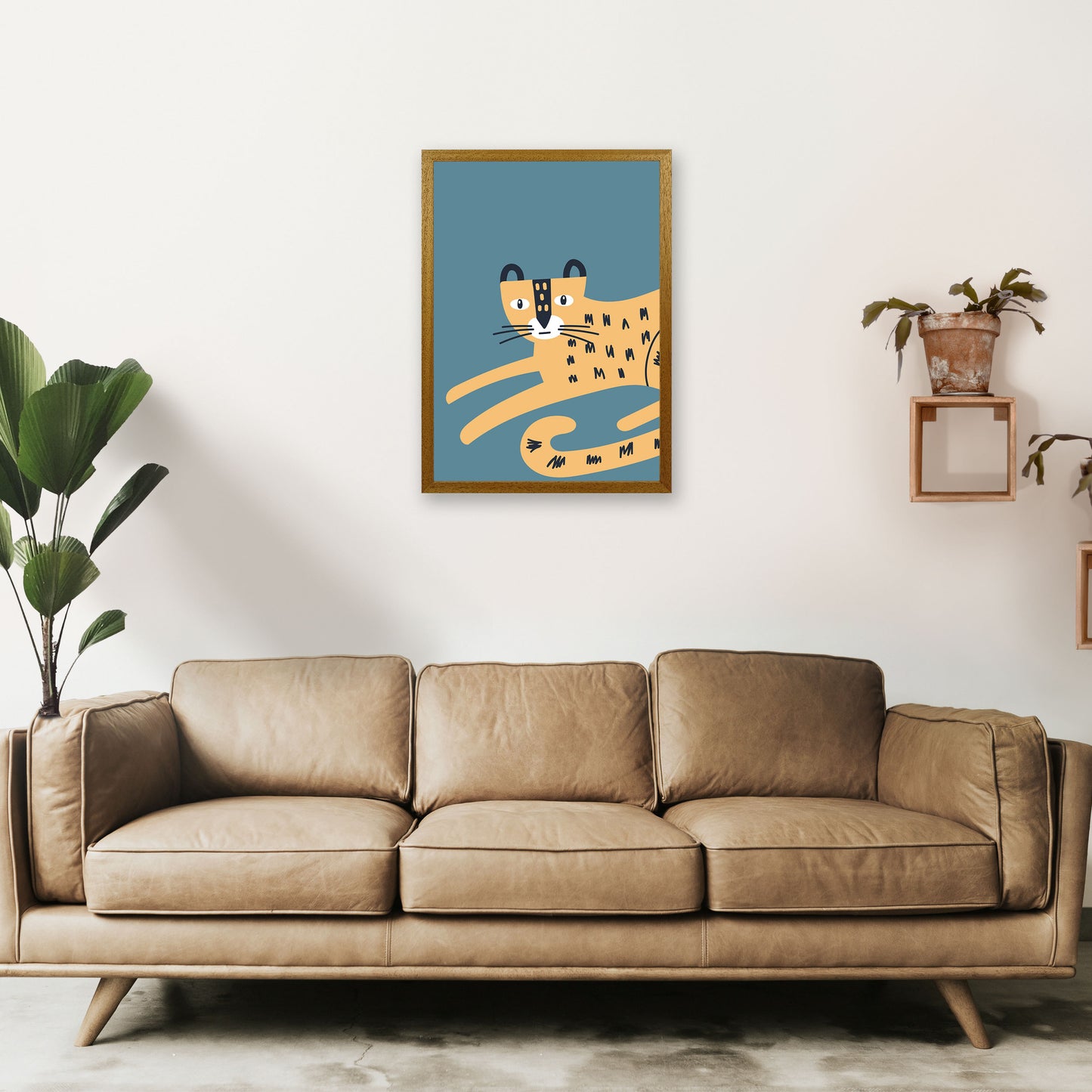 Wild animal Neutral kids Art Print by Pixy Paper A2 Print Only