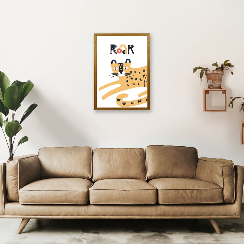Roar leopard Art Print by Pixy Paper A2 Print Only