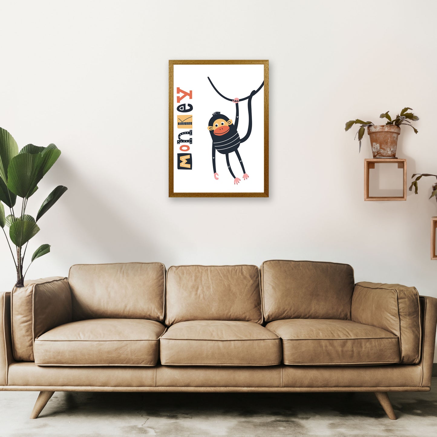 Monkey Art Print by Pixy Paper A2 Print Only