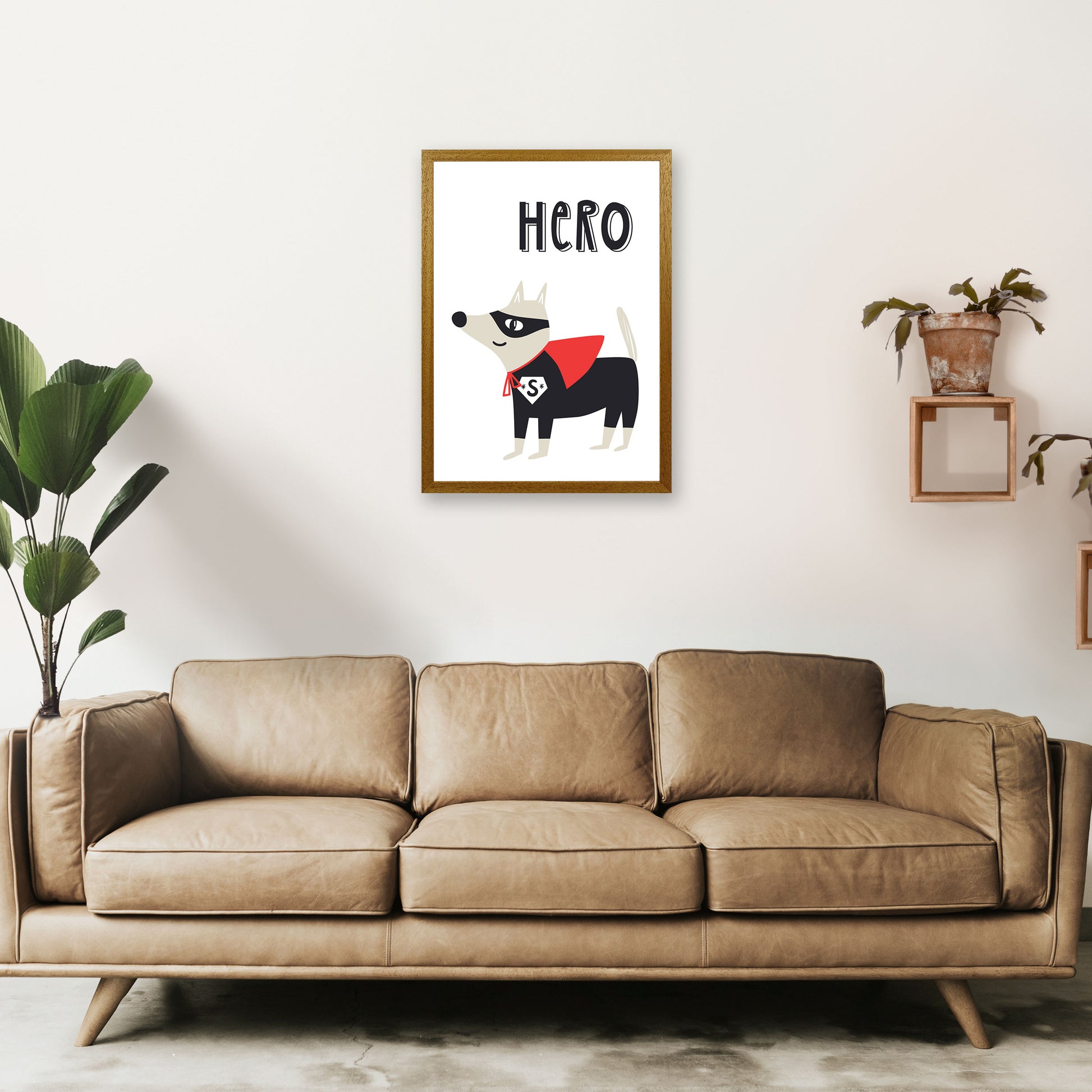 Hero dog Art Print by Pixy Paper A2 Print Only