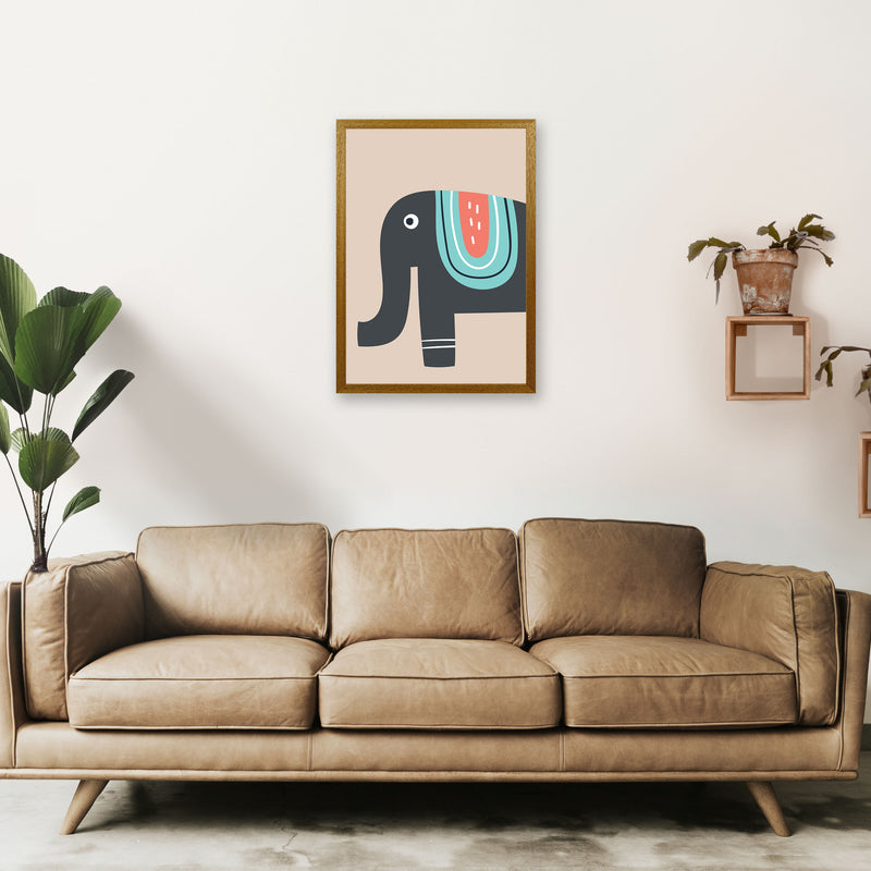 Elephant Neutral kids Art Print by Pixy Paper A2 Print Only