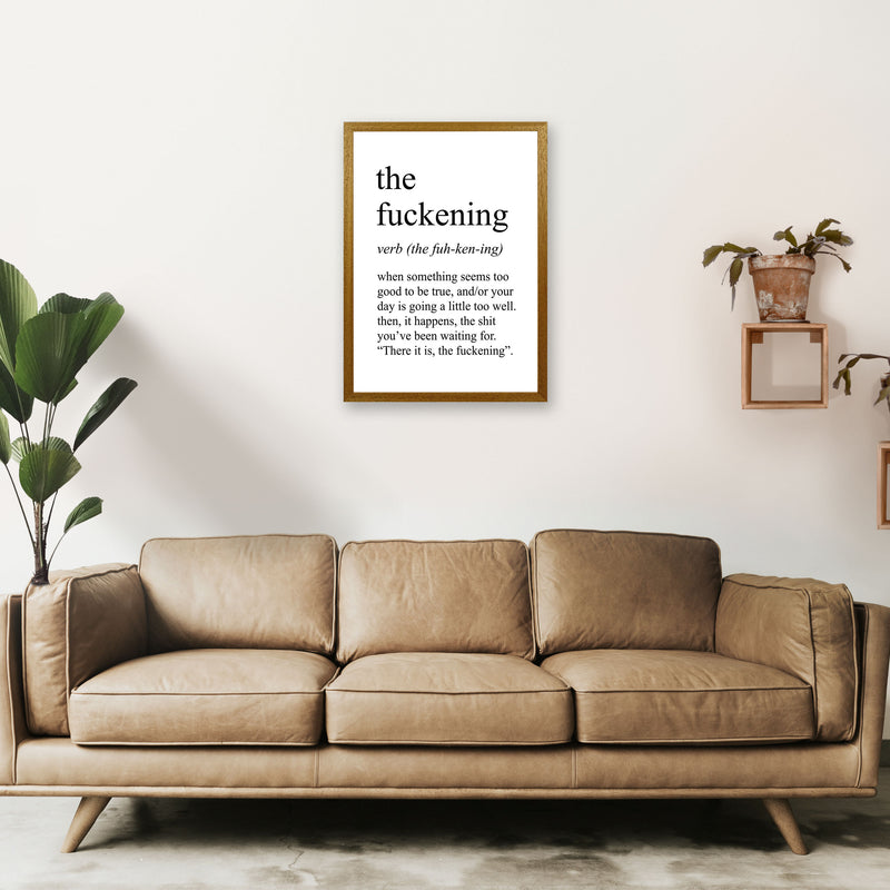 The Fuckening Definition Art Print by Pixy Paper A2 Print Only