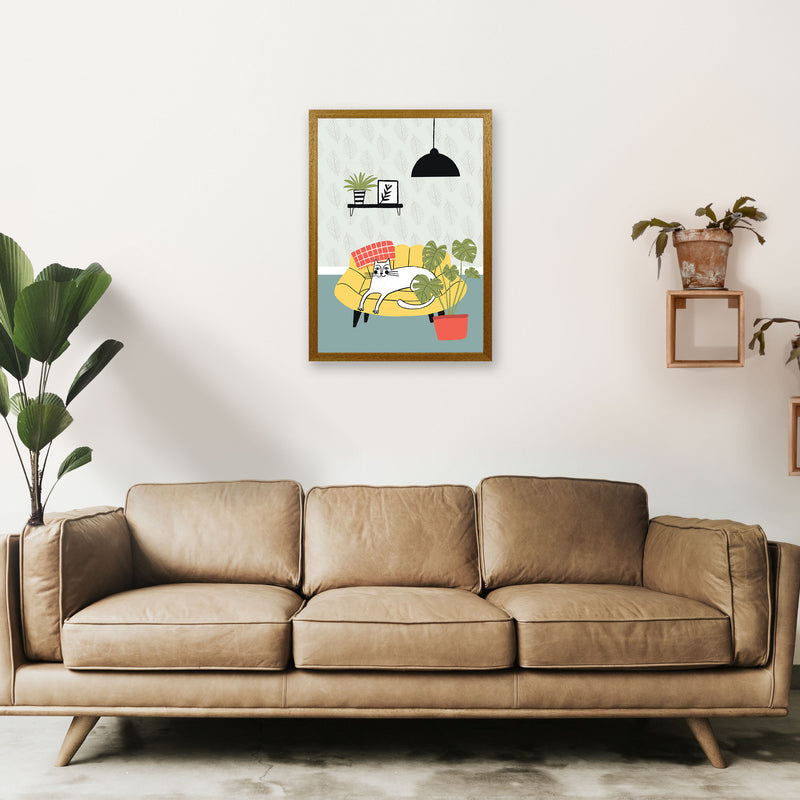 It's A Cat Life Art Print by Pixy Paper A2 Print Only