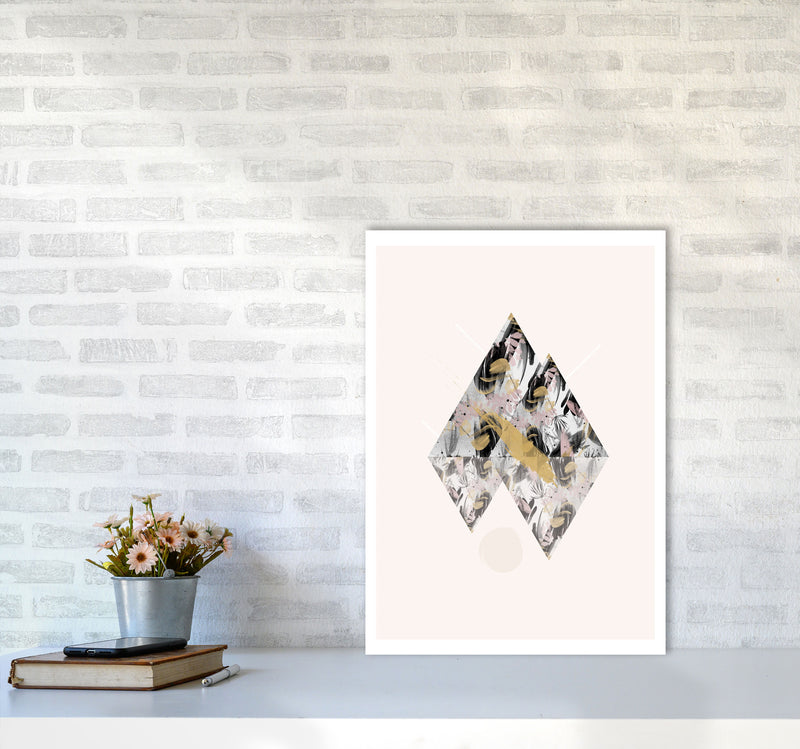 Random Geo Styles 2 Modern Print A2 Black Frame