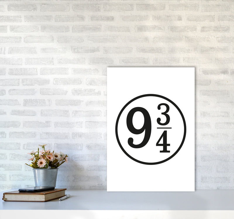 Platform 9 And 3/4 Framed Typography Wall Art Print A2 Black Frame