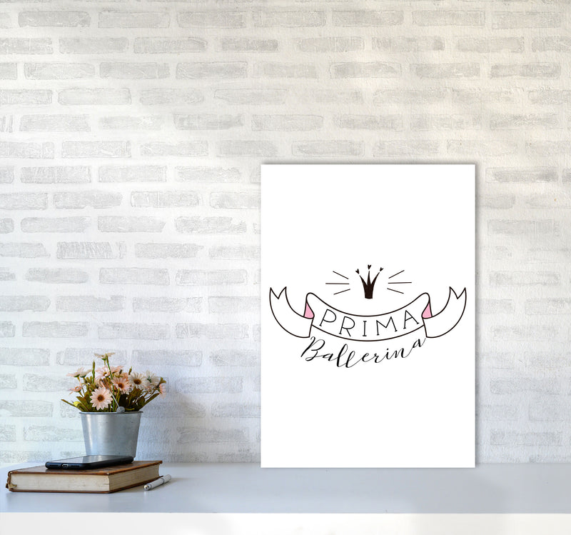 Prima Ballerina Framed Nursey Wall Art Print A2 Black Frame