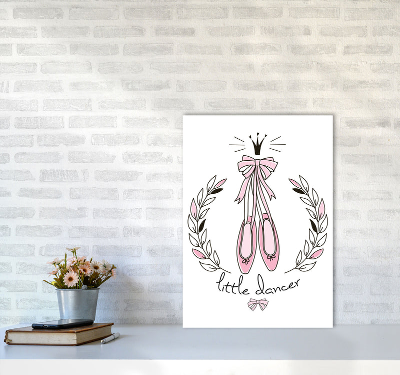 Little Dancer Shoes Framed Nursey Wall Art Print A2 Black Frame
