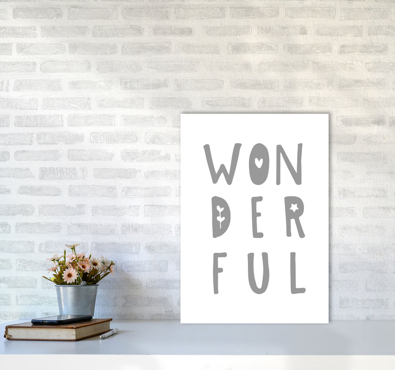 Wonderful Grey Framed Nursey Wall Art Print A2 Black Frame