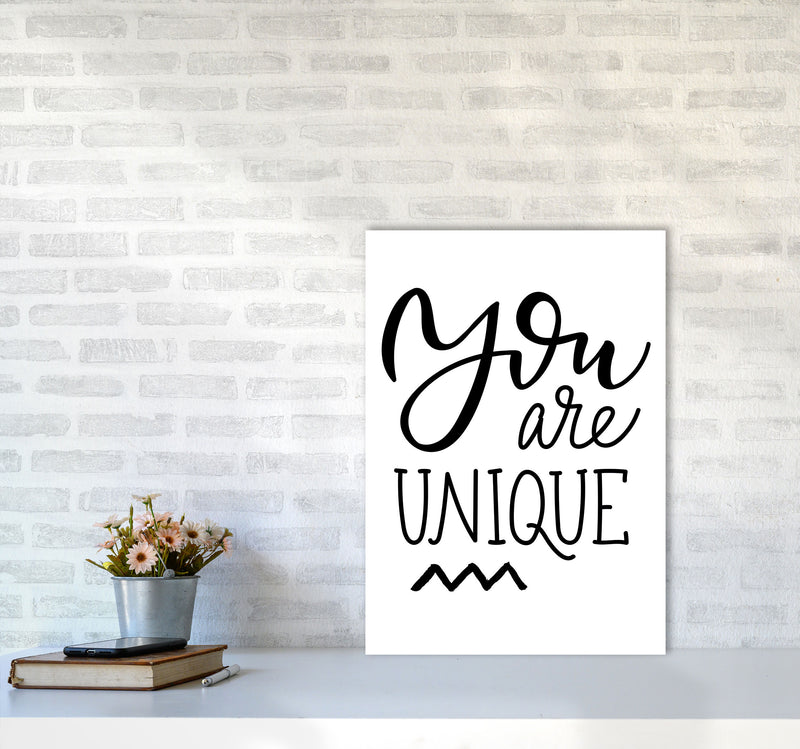 You Are Unique Modern Print A2 Black Frame