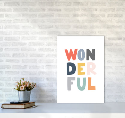 Wonderful Colour Framed Nursey Wall Art Print A2 Black Frame