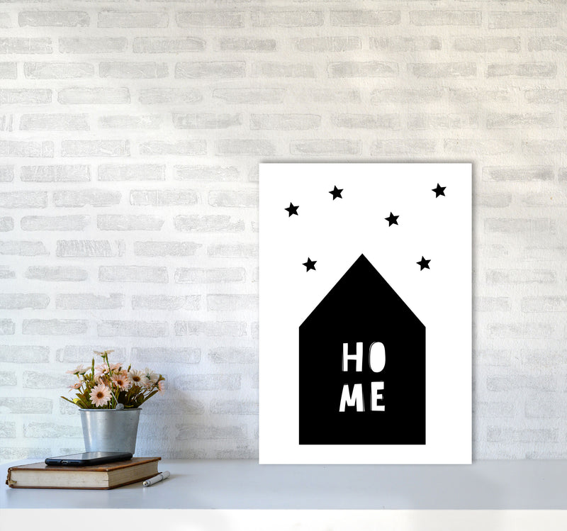 Home Scandi Framed Typography Wall Art Print A2 Black Frame