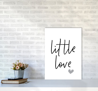 Little Love Framed Nursey Wall Art Print A2 Black Frame