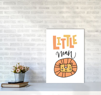 Little Lion Man Framed Nursey Wall Art Print A2 Black Frame